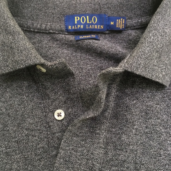 NWOT Heather Gray Polo - Picture 4 of 7